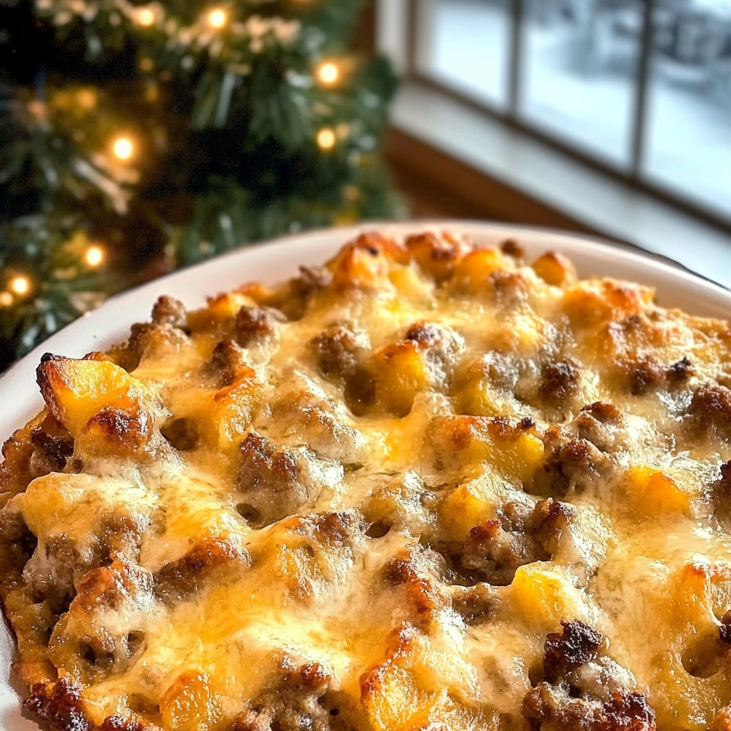 Sausage Hashbrown Breakfast Casserole