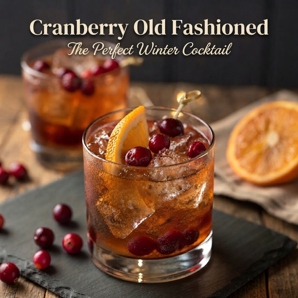 Brown Sugar Cranberry Old Fashioned