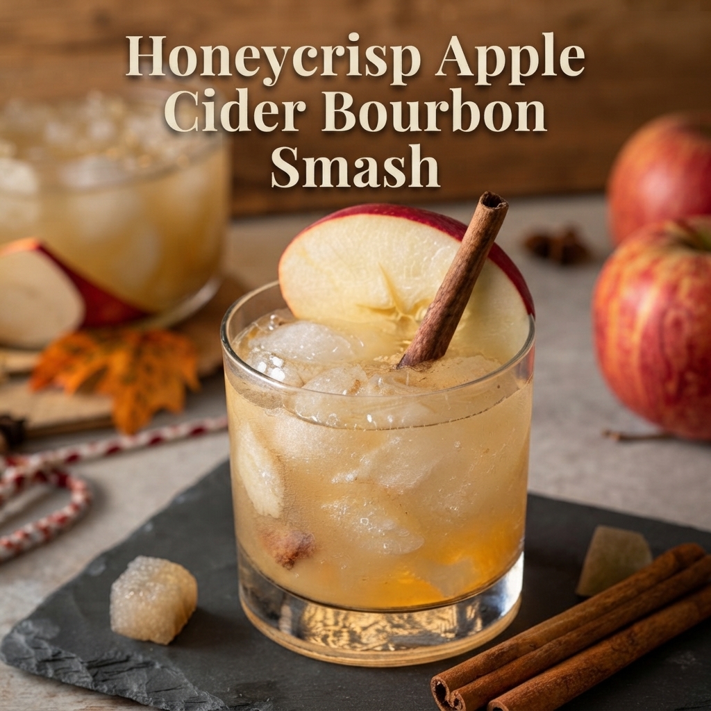 Honeycrisp Apple Cider Bourbon Smash