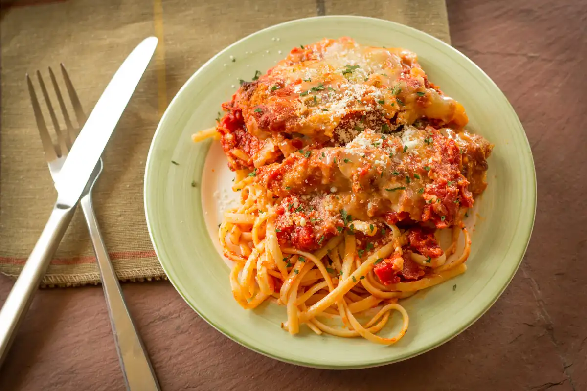 Garlic Parmesan Chicken Pasta