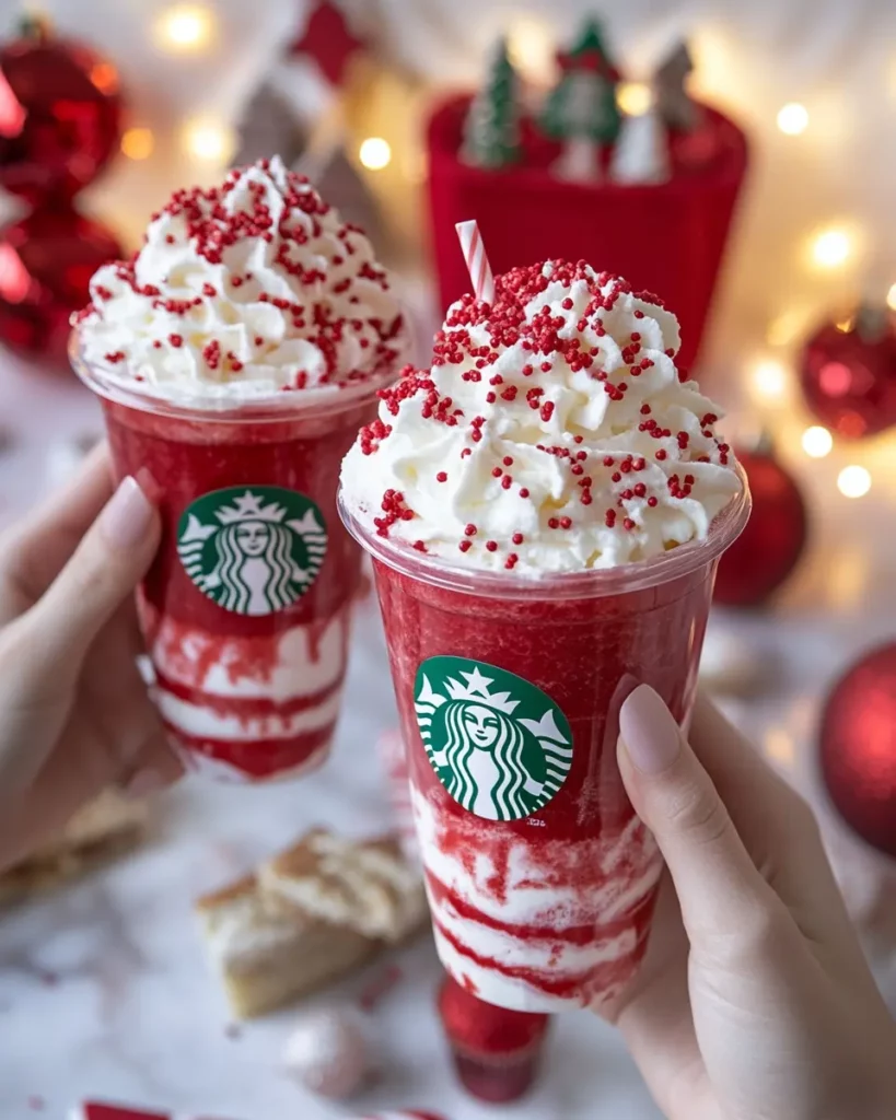 Starbucks Santa's Red Velvet Frappe