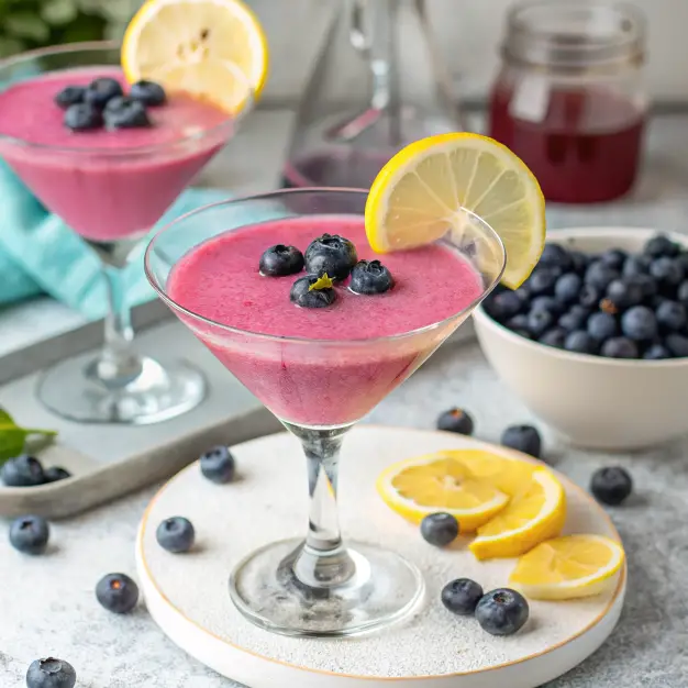 Blueberry Lemon Drop Martini 