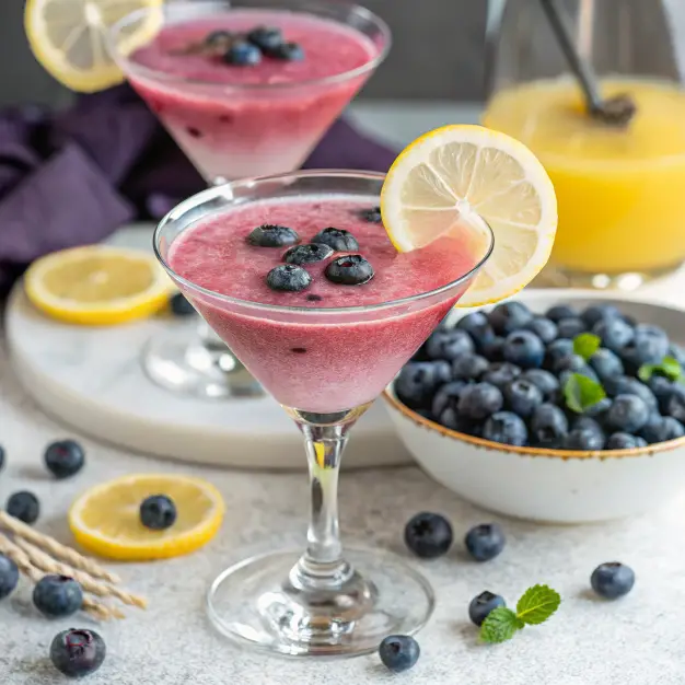 Blueberry Lemon Drop Martini 