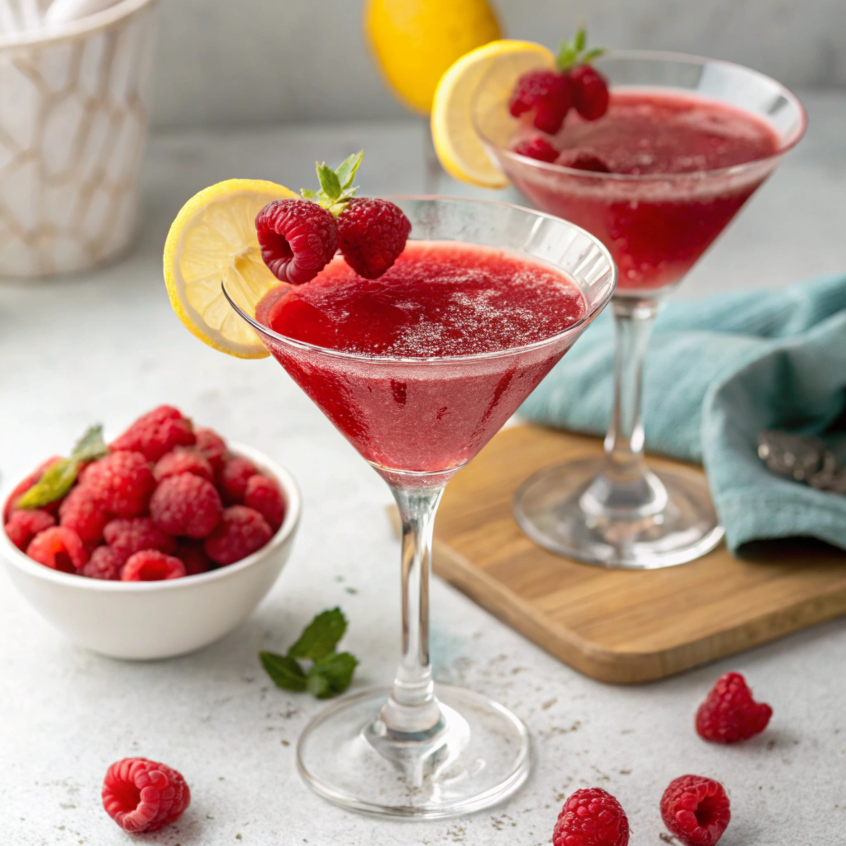 Raspberry Vodka Martini 