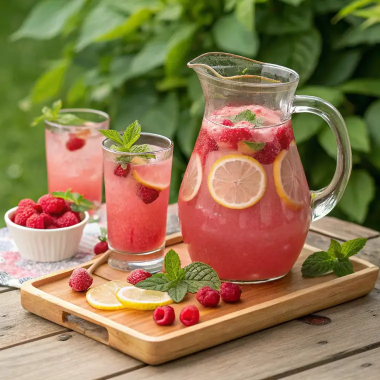 Raspberry Lemonade Vodka Spritzer 