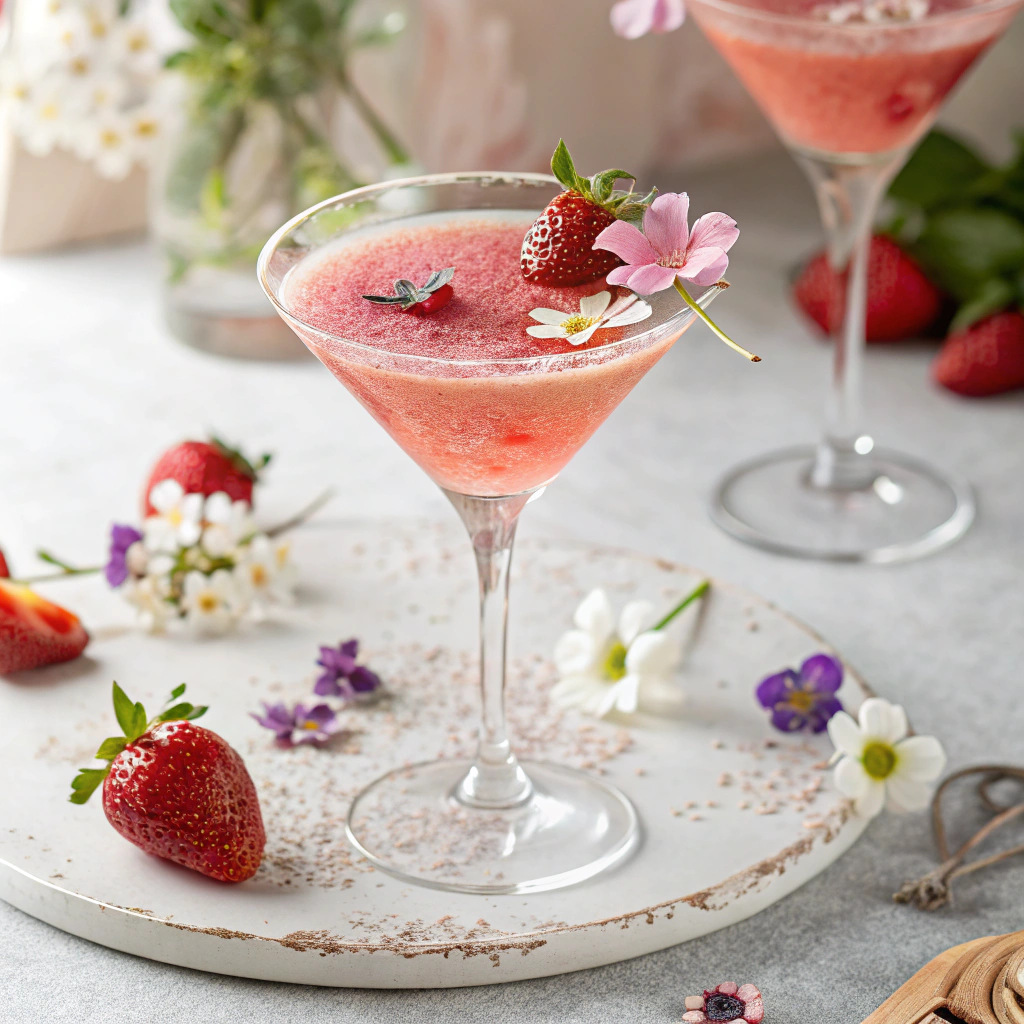 Strawberry Martini with Vodka 