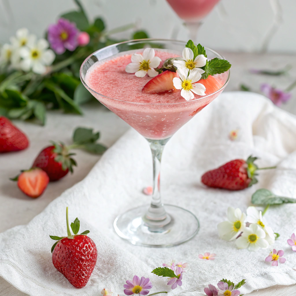 Strawberry Martini with Vodka 