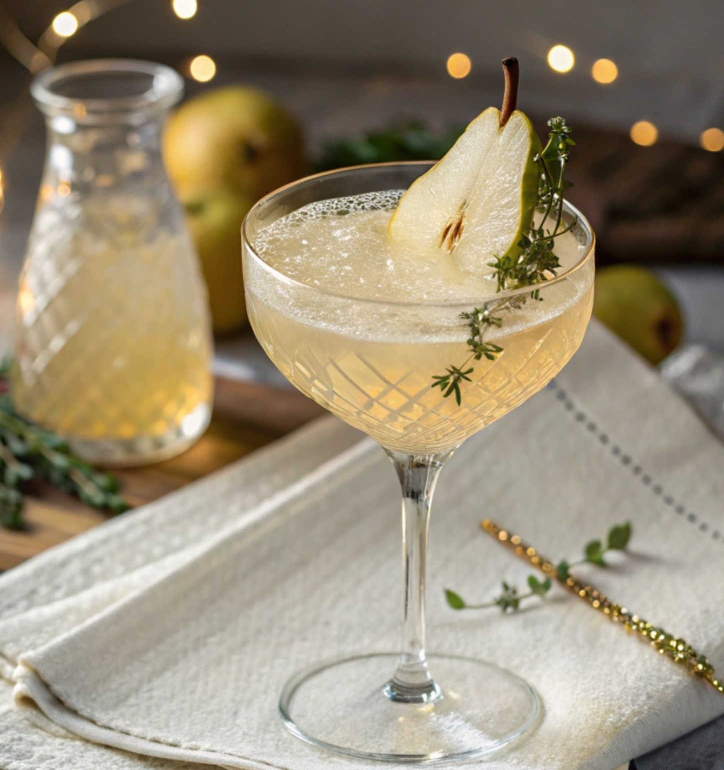 Pear Prosecco Cocktail