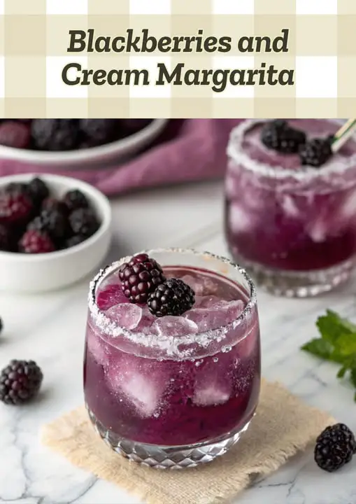 Blackberries and Cream Margarita!