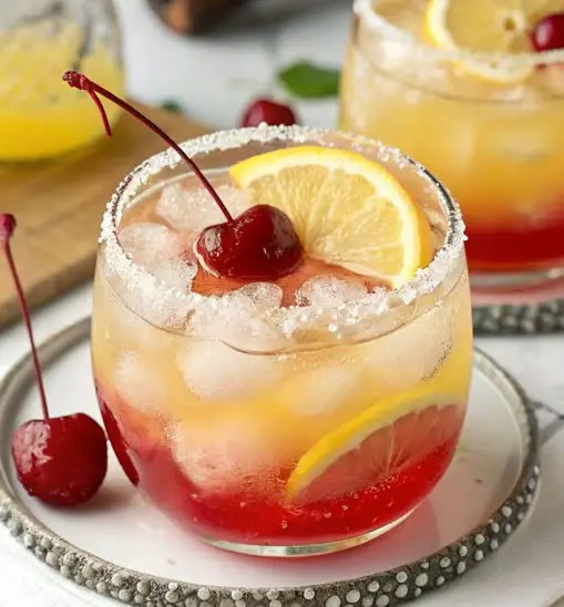 Cherry Lemon Drop Cocktail
