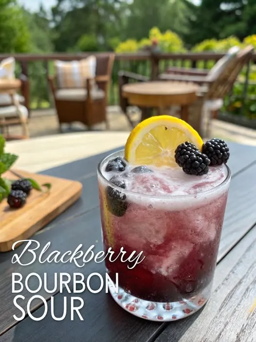Blackberry Bourbon Sour