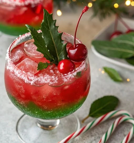 Festive Christmas Cocktail: Holly Jolly Spritz