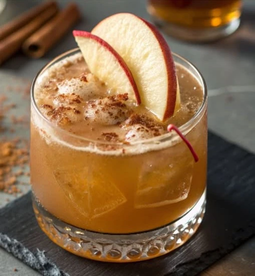 Caramel Apple Whiskey Sour