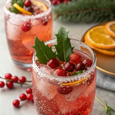 Festive Christmas Cocktail: Holly Jolly Spritz