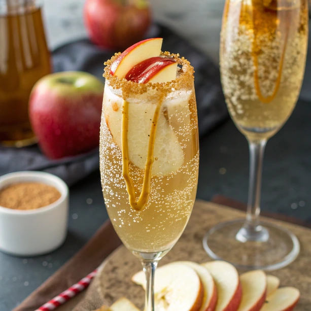 Caramel Apple Cider Mimosa