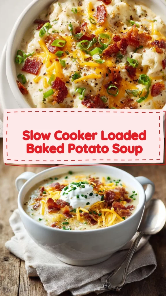 Slow Cooker Loaded Baked Potato Soup