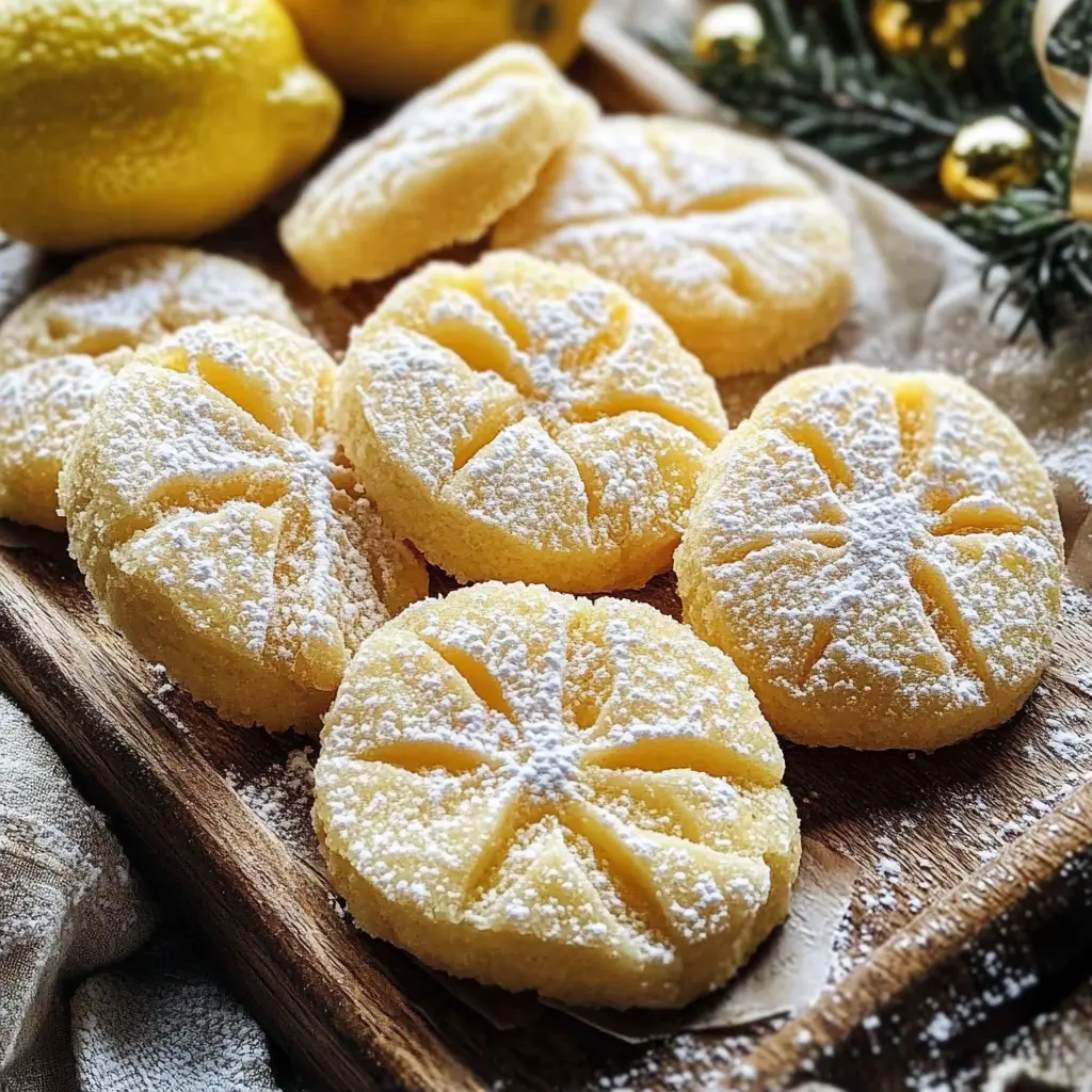 Lemon Snowflakes Cookies