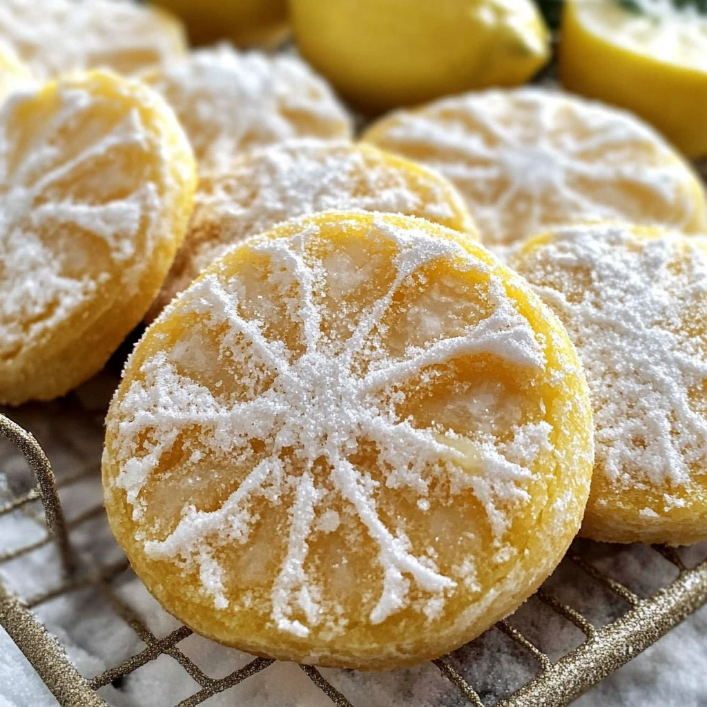 Lemon Snowflakes Cookies