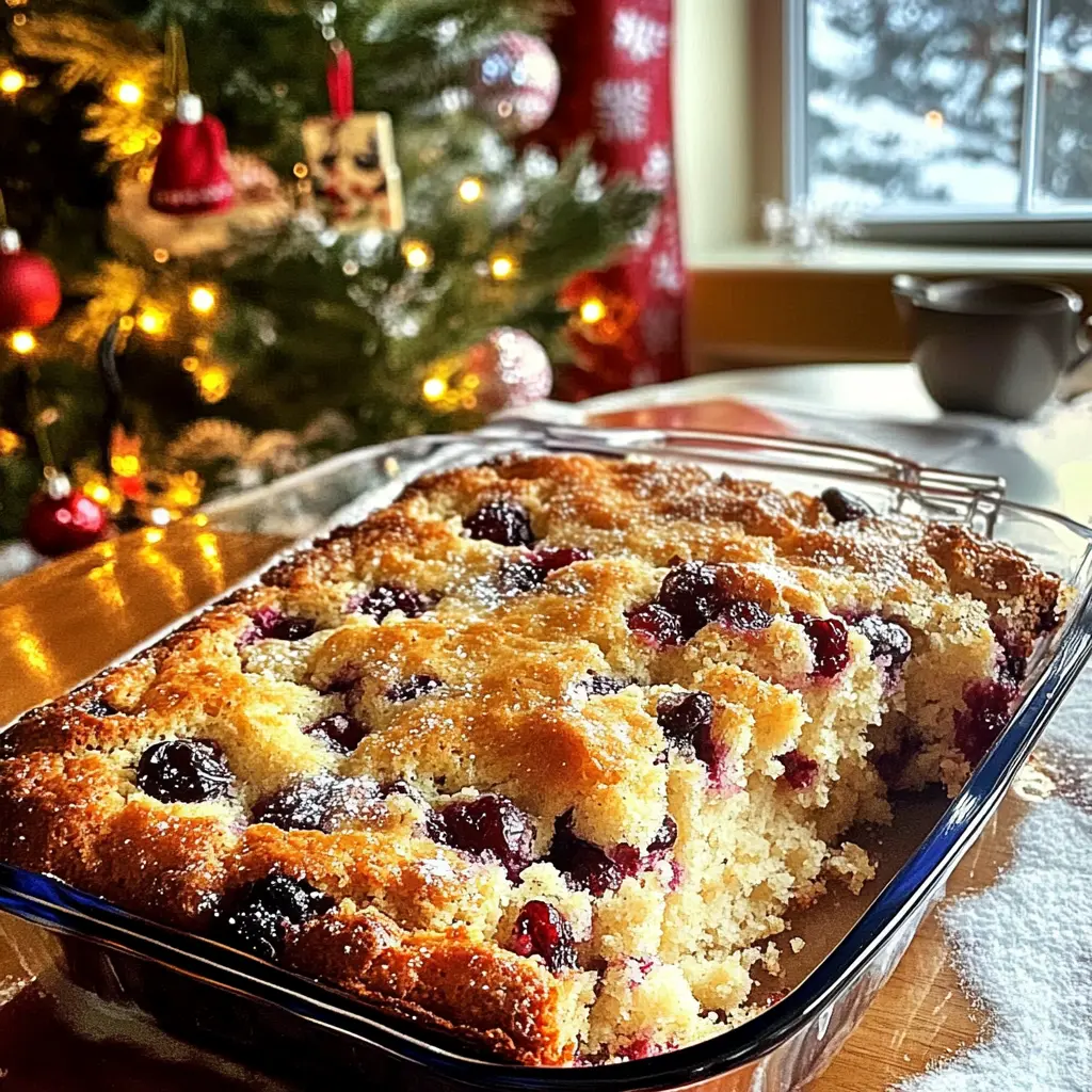 Cranberry & Orange Buttermilk Breakfast Cake