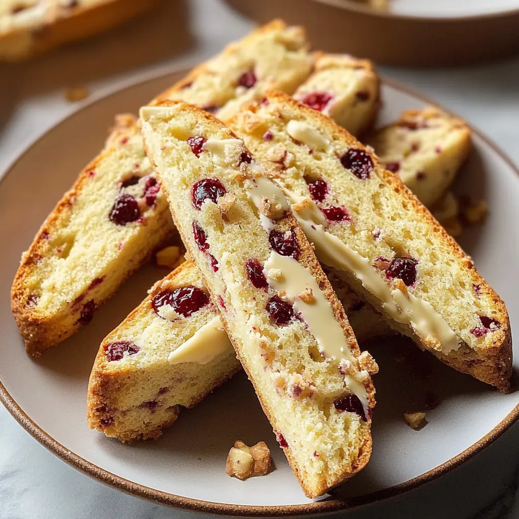 White Chocolate-Cranberry Biscotti