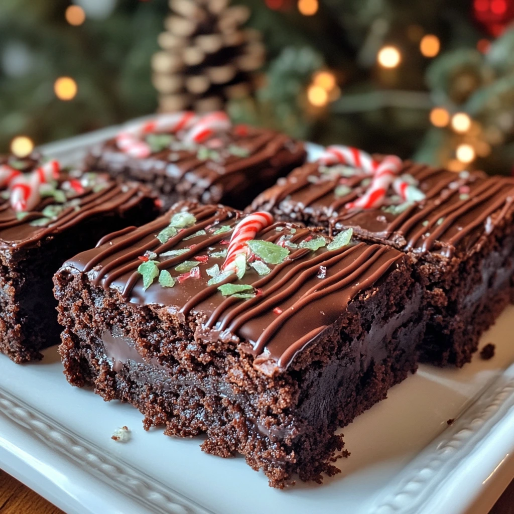 Chocolate Mint Ricotta Brownies