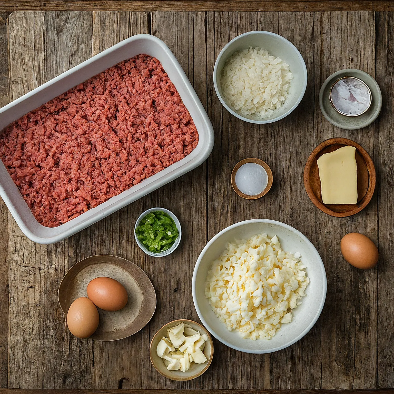 Ingredients for Mini Meatloaf Muffins