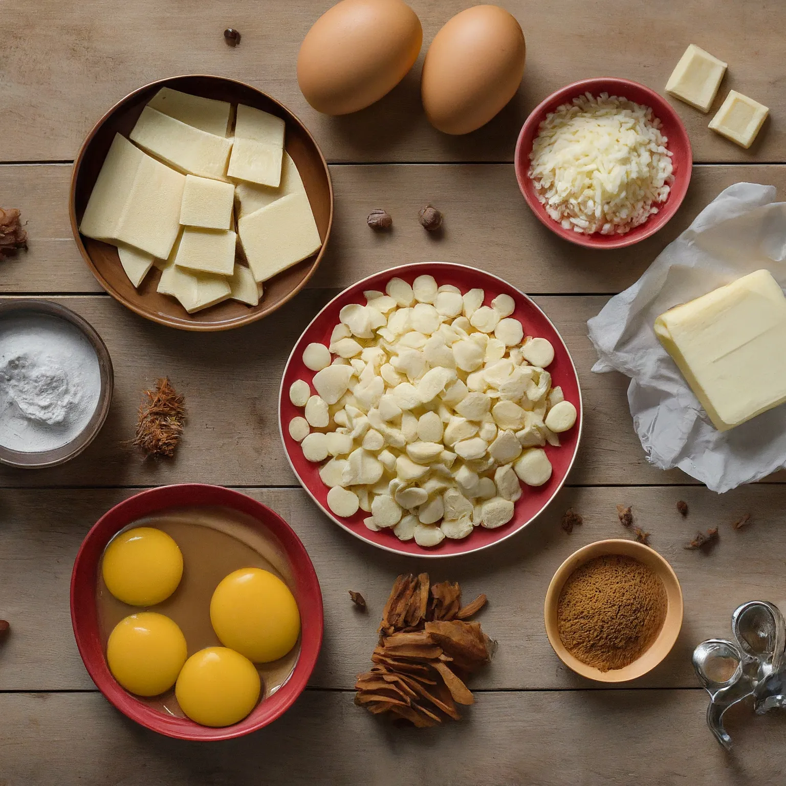 Fresh ingredients for preparing White Chocolate Dipped Gingerbread: 12 Secrets for the Ultimate Foolproof Cookie