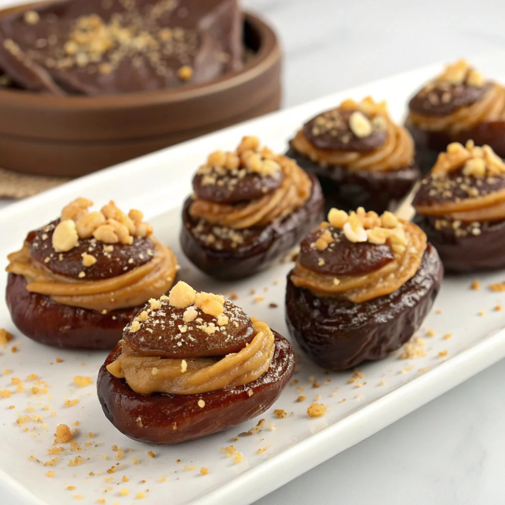 Salted Peanut Butter "Snickers" Dates