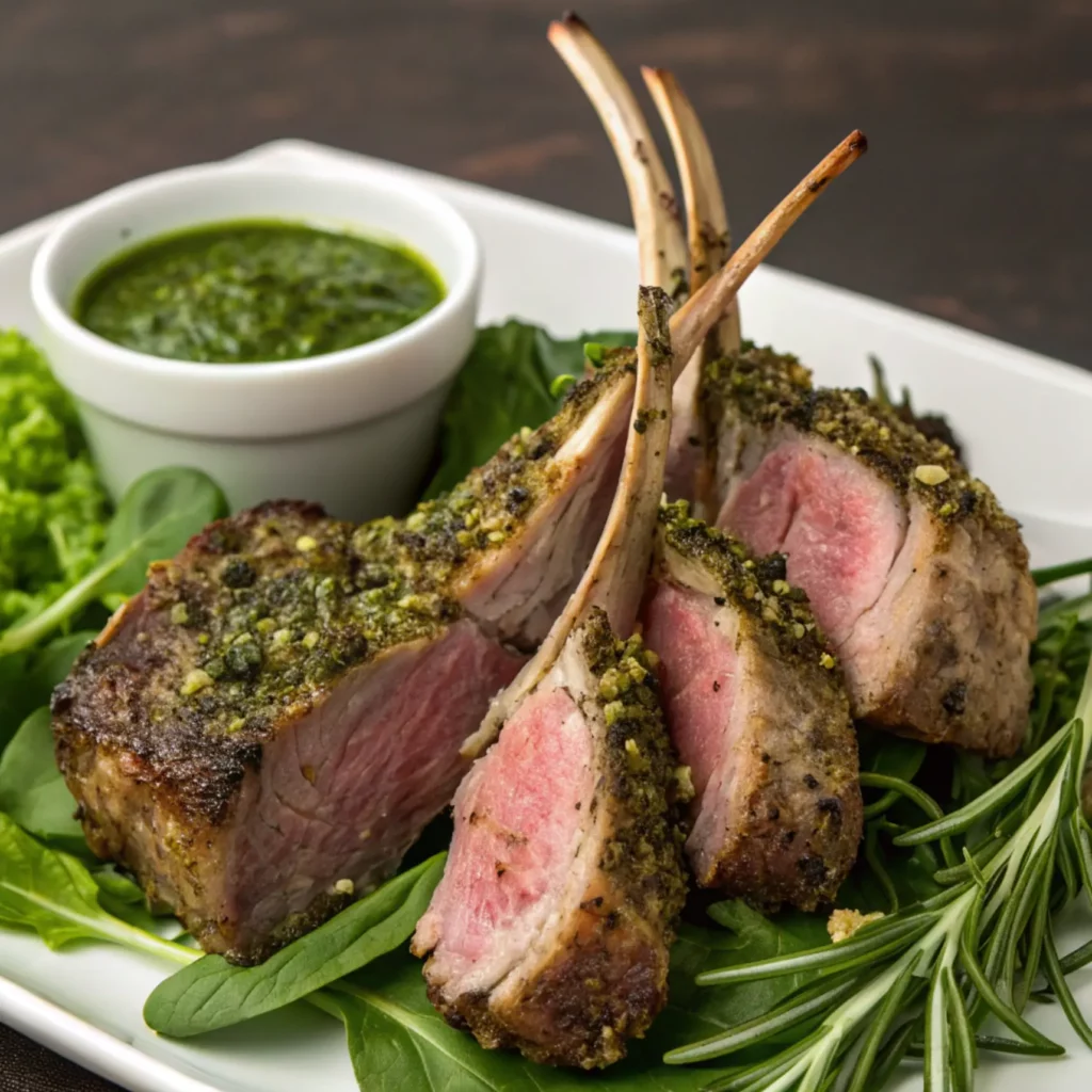 Pistachio-Crusted Lamb Lollipops