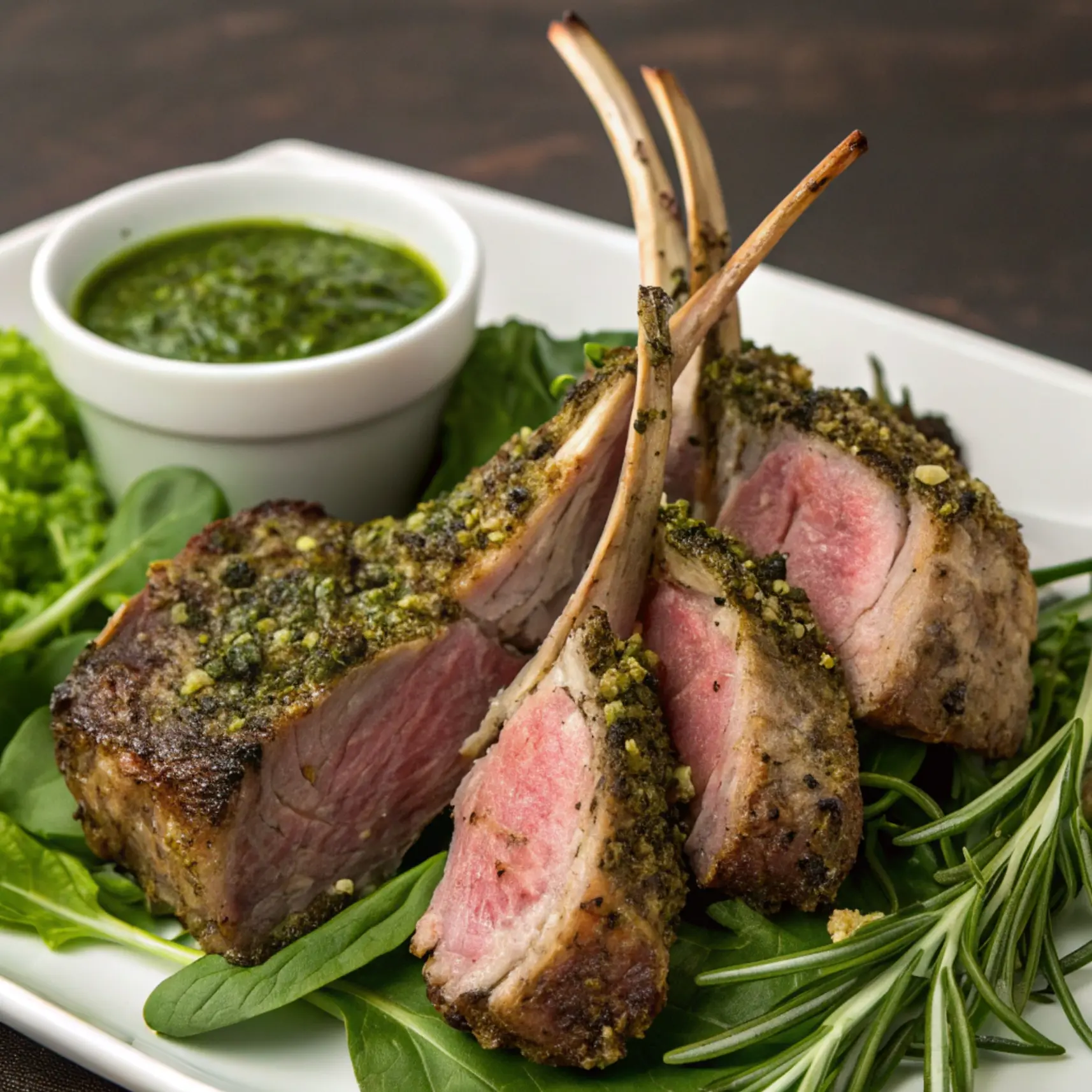 Pistachio-Crusted Lamb Lollipops