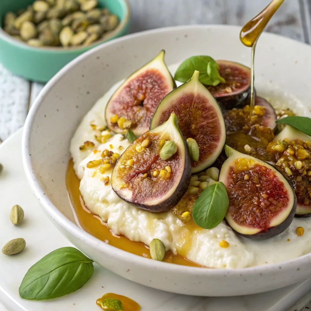 Whipped Burrata with Fig & Hot-Honey Balsamic