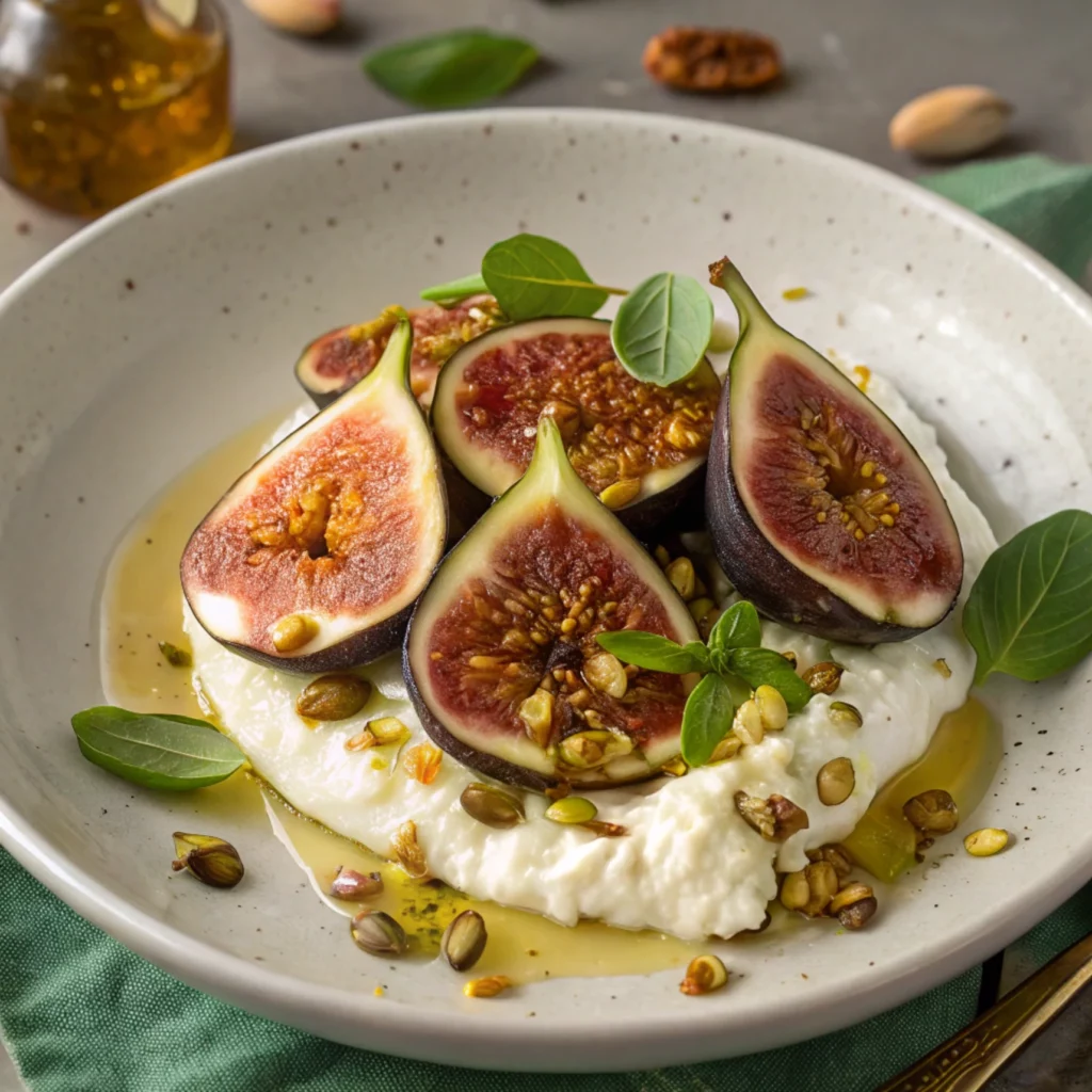 Whipped Burrata with Fig & Hot-Honey Balsamic