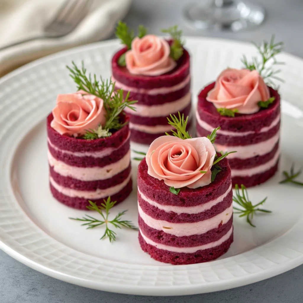 Beetroot & Goat Cheese "Roses"