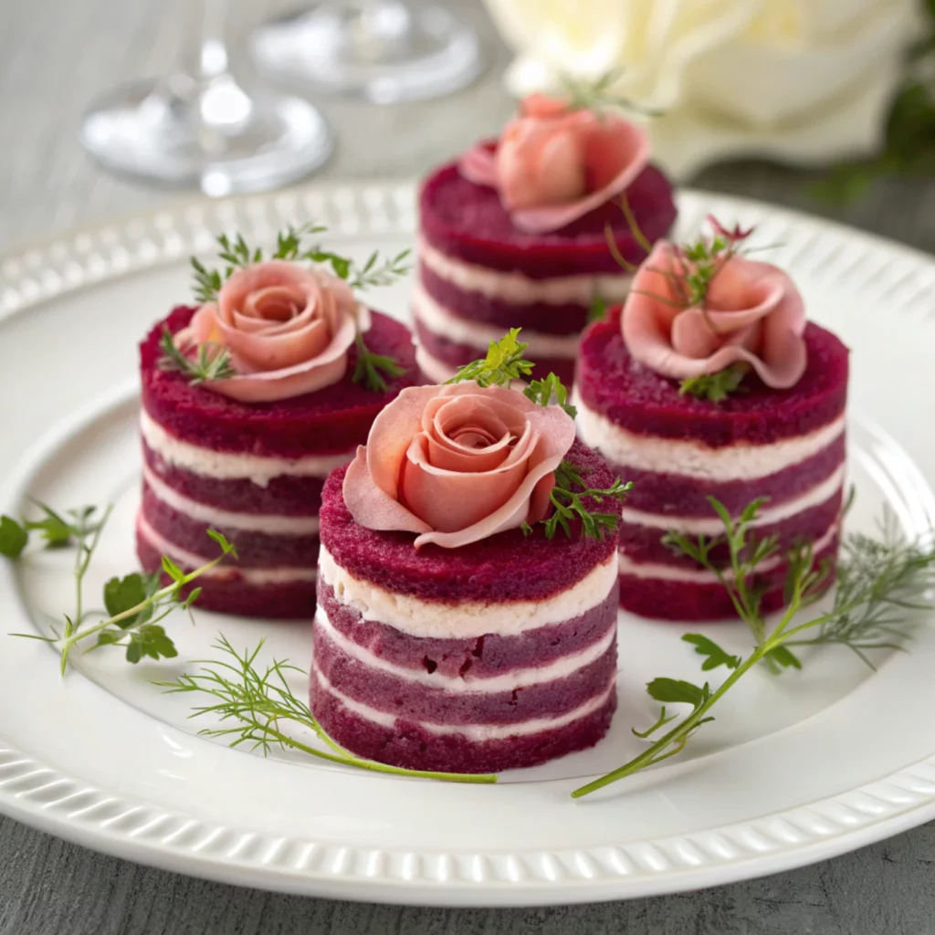 Beetroot & Goat Cheese "Roses"