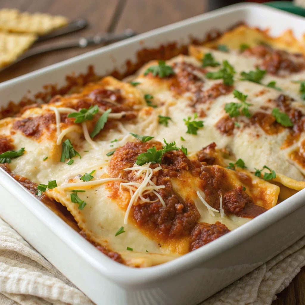 French Onion Chicken Lasagna Roll-Ups