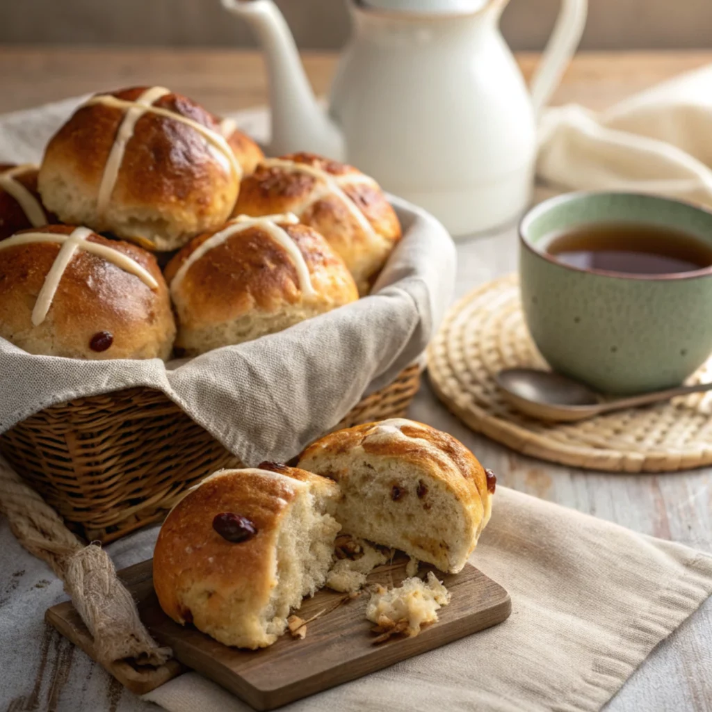 Sourdough Hot Cross Buns