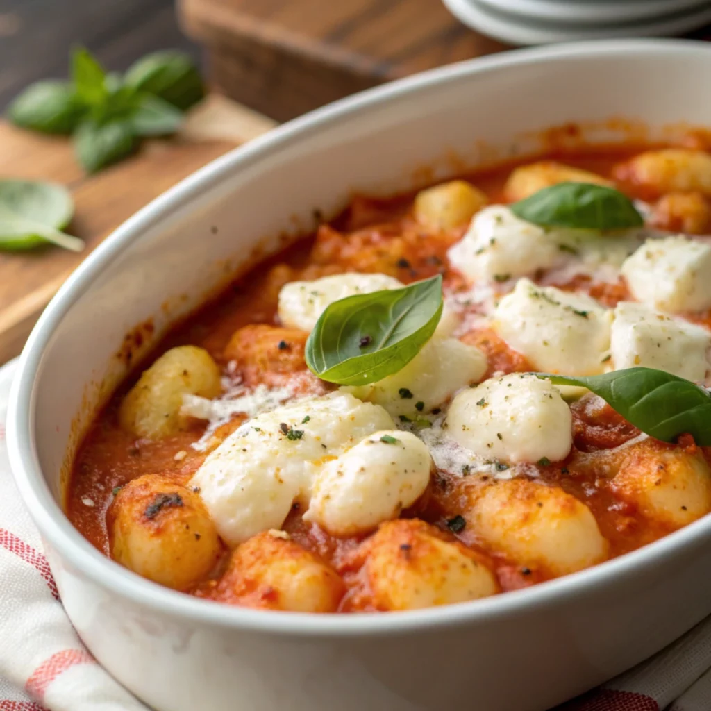 Vodka Sauce Baked Gnocchi