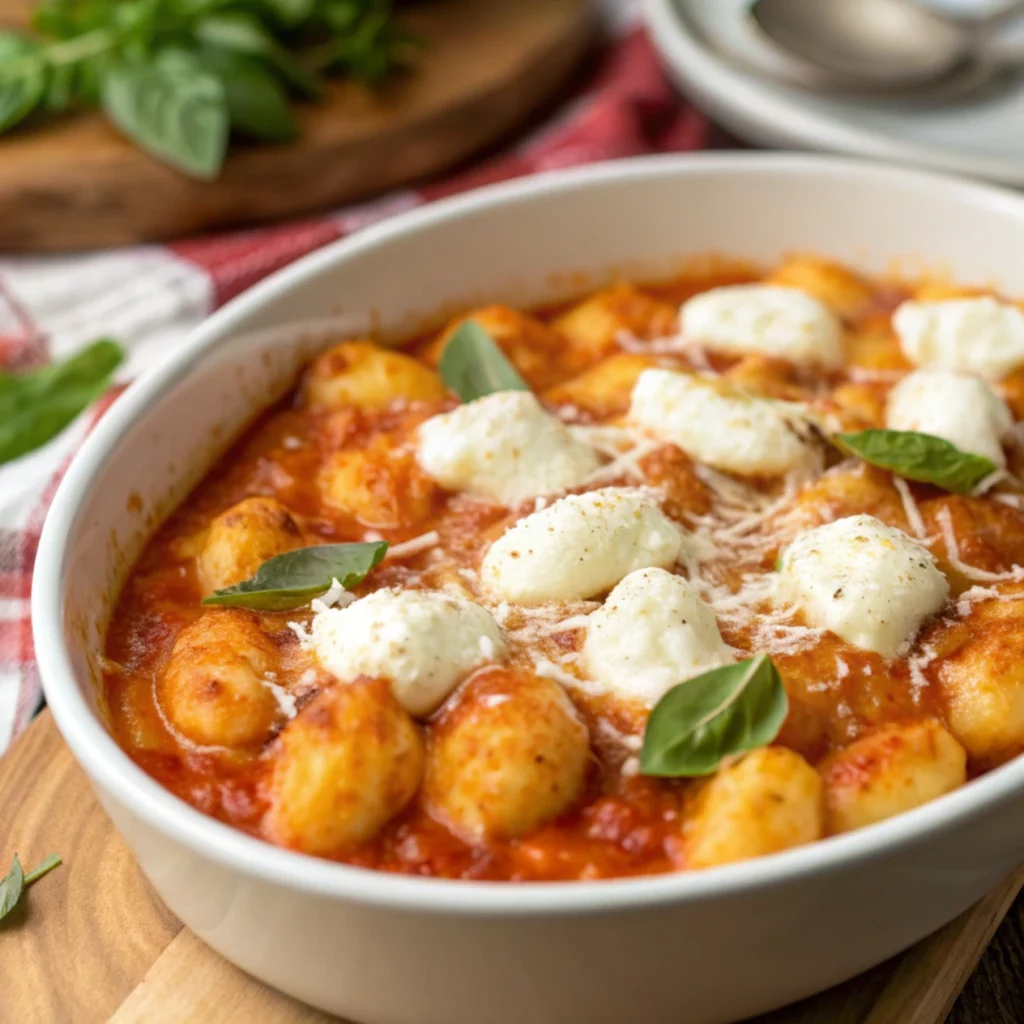 Vodka Sauce Baked Gnocchi