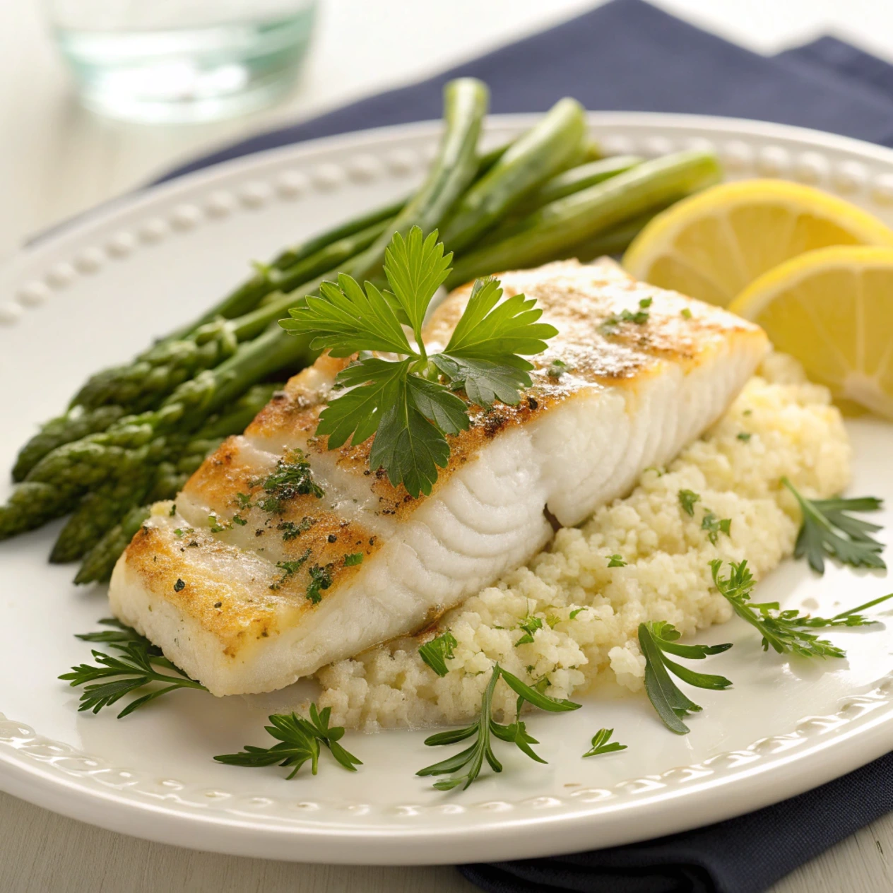 Cashew-Crusted Cod with Roasted Asparagus