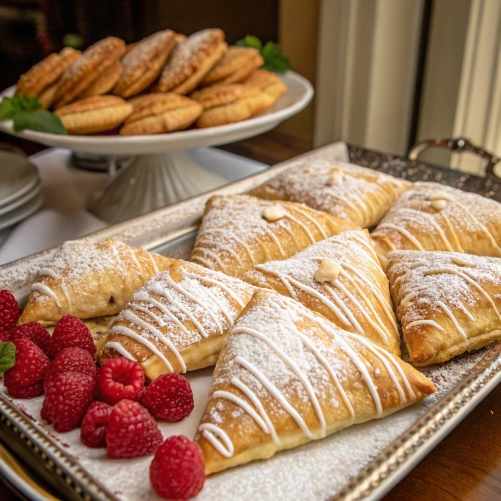 Chocolate Raspberry Cheesecake Turnovers