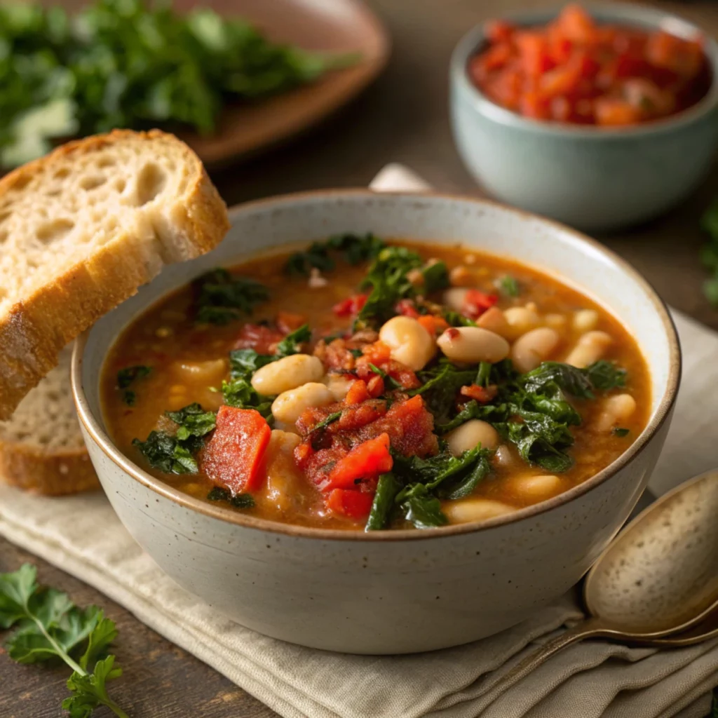 Mediterranean White Bean & Kale Stew