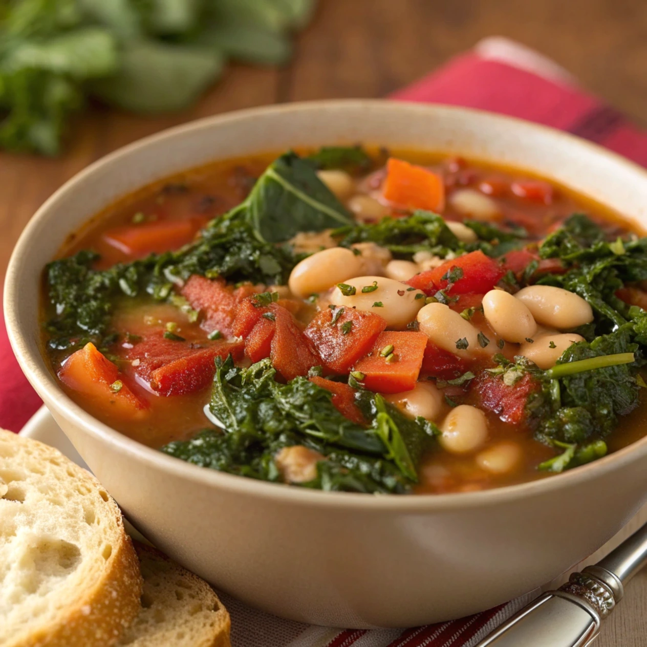Mediterranean White Bean & Kale Stew