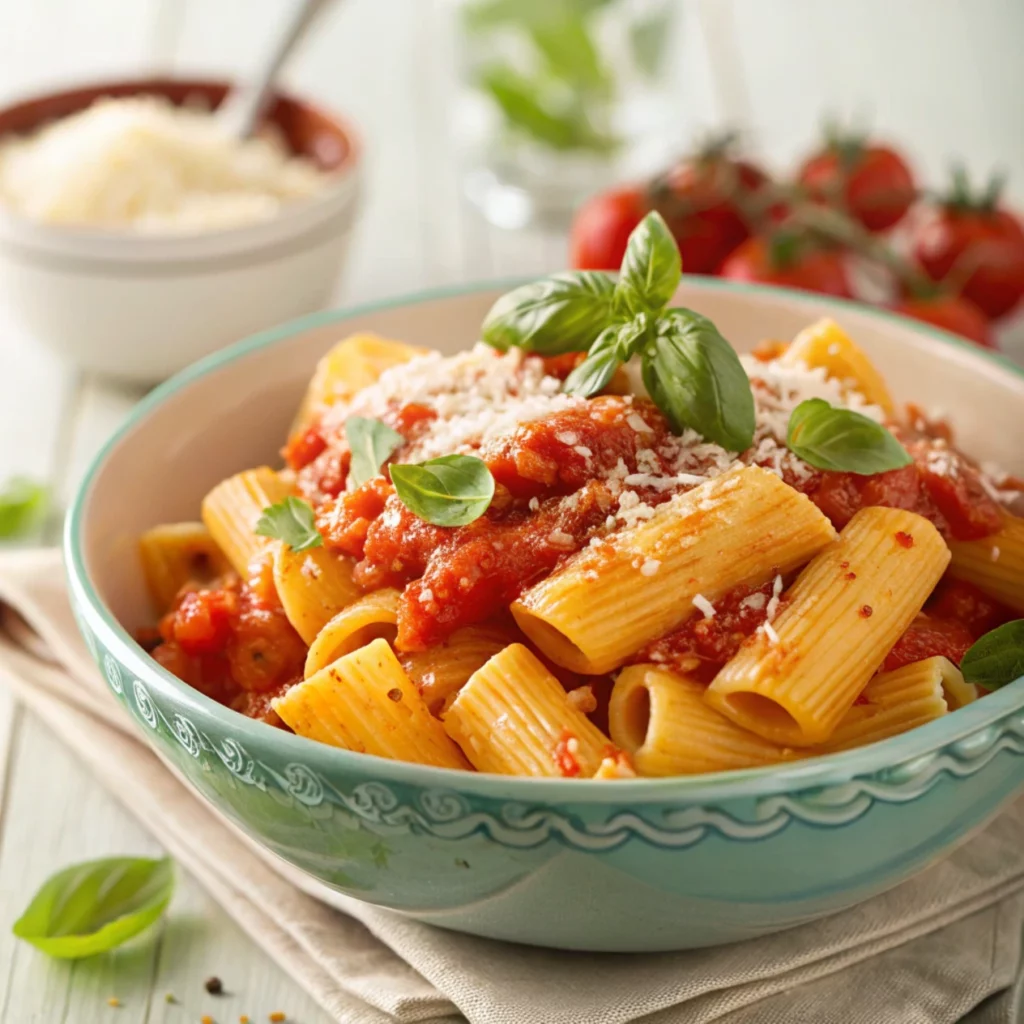 Cottage Cheese Vodka Pasta