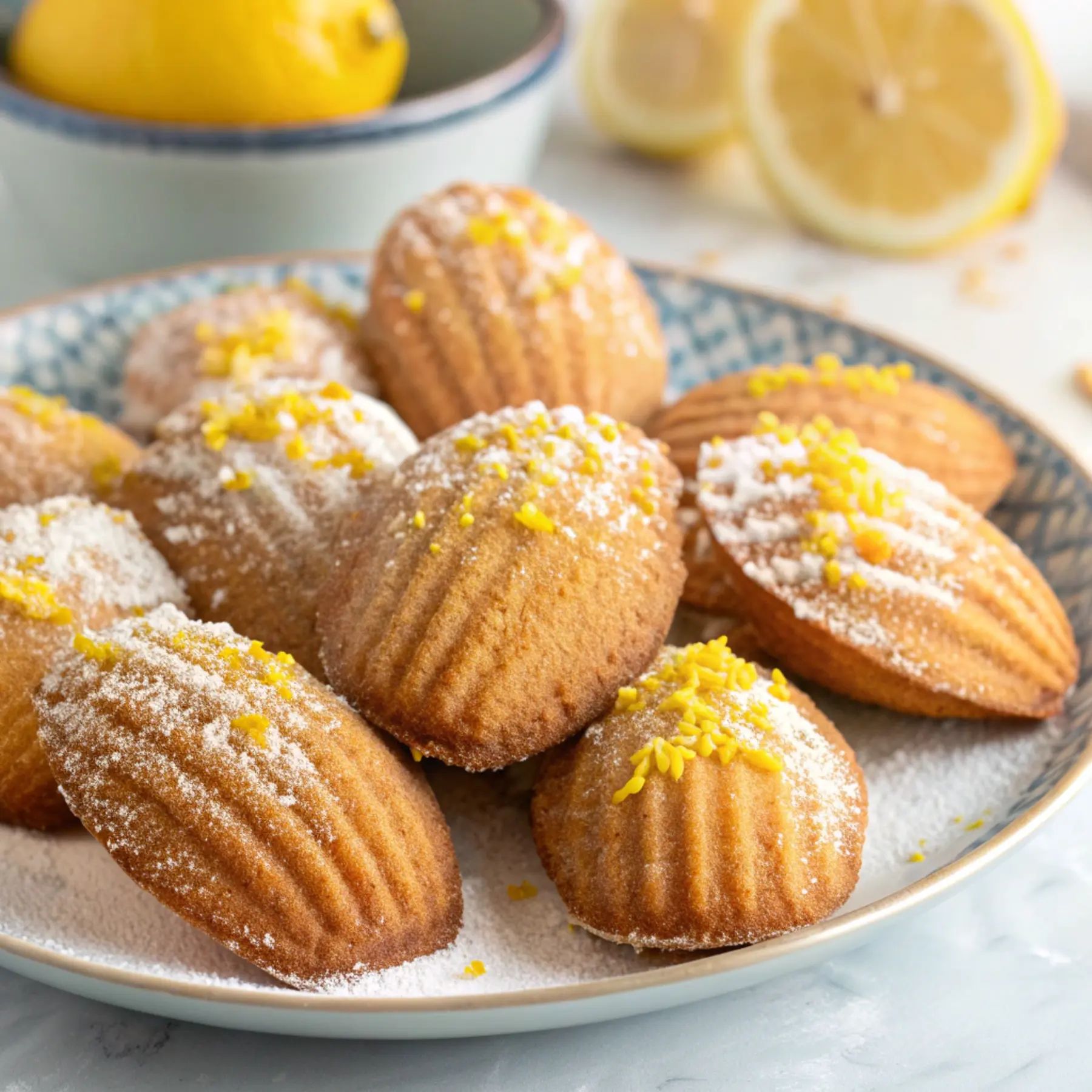 High-Protein Lemon Zest Easter Madeleines