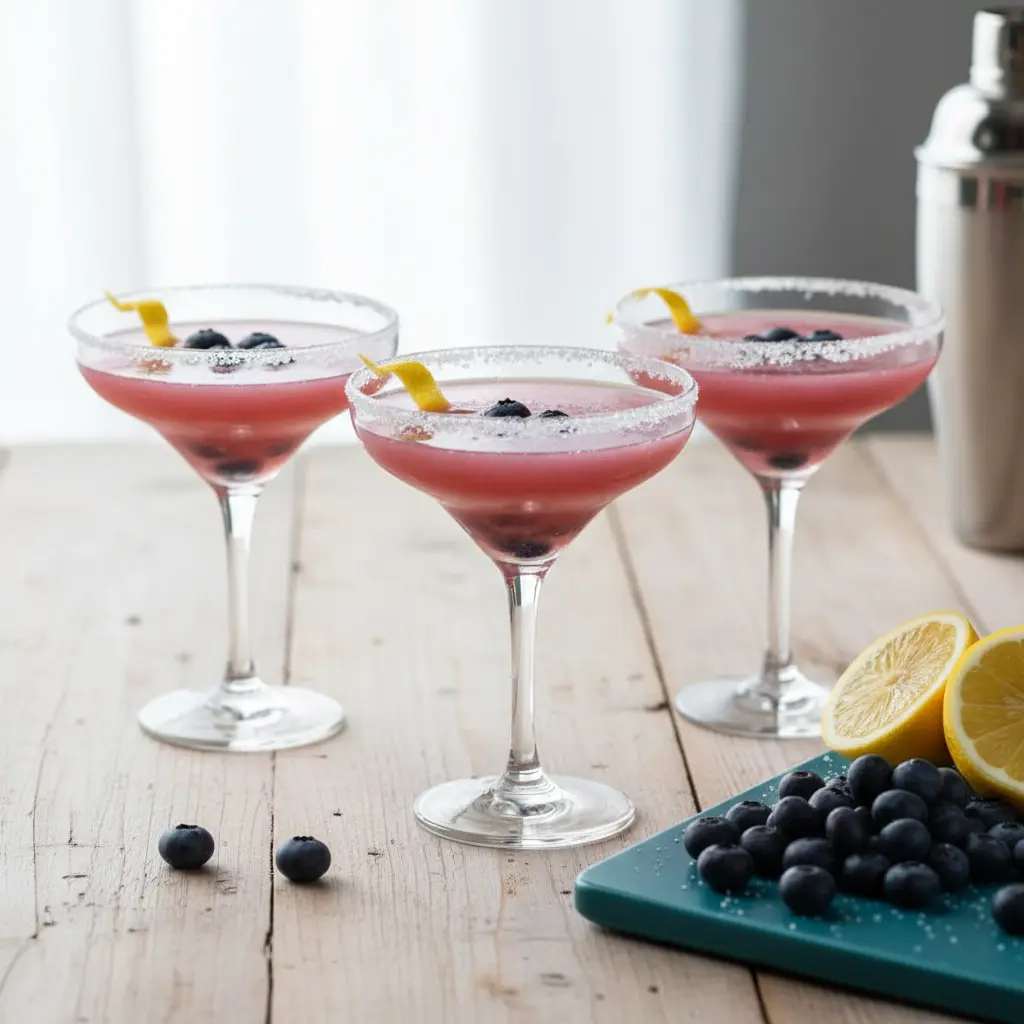 Blueberry Lemon Drop Cocktail