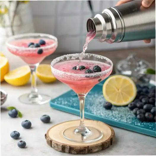 Blueberry Lemon Drop Cocktail