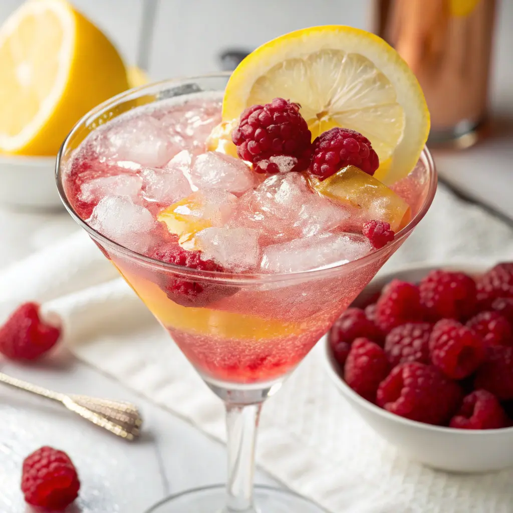 Raspberry Limoncello Lemon Drop