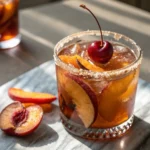 Roasted Peach & Vanilla Bean Old Fashioned